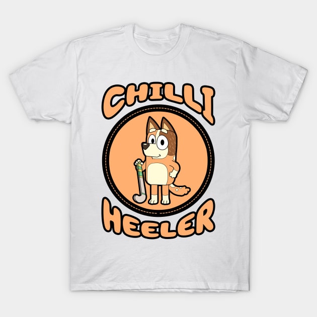 Chilli Heeler T-Shirt by Gunung Sambojorka